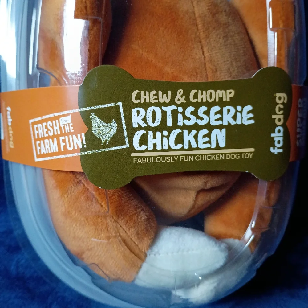 Rotisserie Chicken Plush Dog Toy - Picture 2 of 6